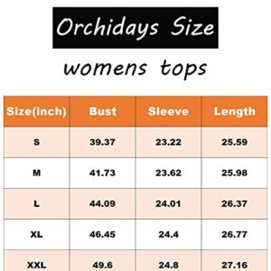 Orchidays Womens Casual Crewneck Sweatshirts Long Sleeve Cute Tunic Tops Loose Fitting Pullovers (Pink,XX-Large,Adult,Female,US,Alpha,XX-Large,Regular,Regular)