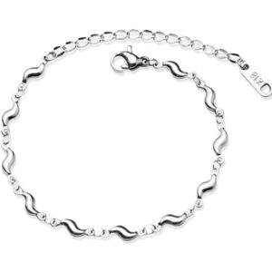 Jude Jewelers Stainless Steel Irregular Shape Pepper Chilli Charm Chain Strand Bracelet (Silver)