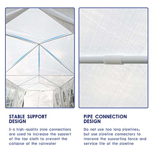 10'x30' Party Tent, Outdoor Wedding Tent Water-Proof Canopy Tent with 5 Removable Walls for Wedding Parties Camping