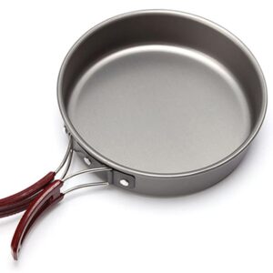 AIROKA Aluminum alloy Non-Stick Medium Frying Pan with Folding Handle for Outdoor Camping Picnic Hiking