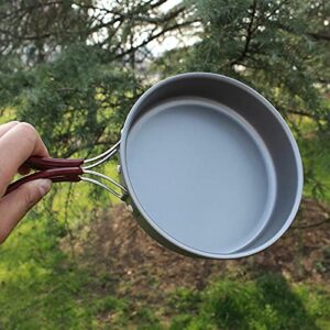 AIROKA Aluminum alloy Non-Stick Medium Frying Pan with Folding Handle for Outdoor Camping Picnic Hiking