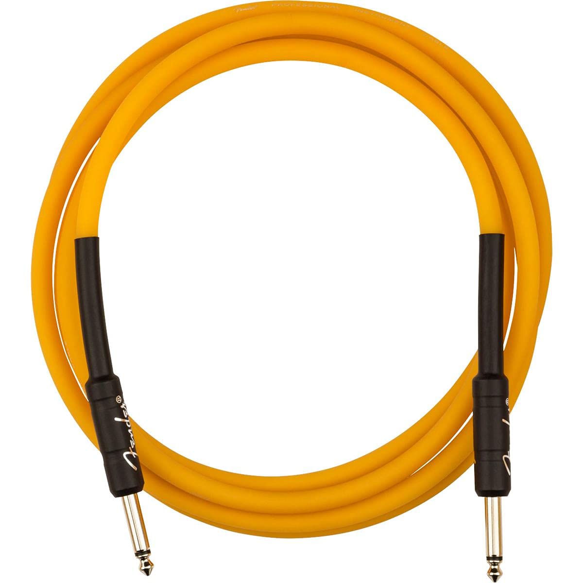 Fender 0990810113 Professional Series Glow in the Dark Orange Instrument Cable - 10 Feet