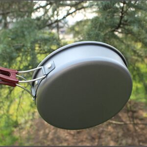 AIROKA Aluminum alloy Non-Stick Medium Frying Pan with Folding Handle for Outdoor Camping Picnic Hiking