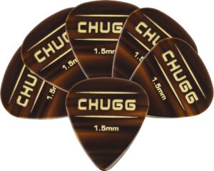 fender chugg guitar picks 351 shape, 6-pack