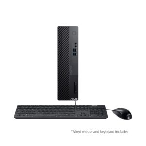 ASUS ExpertCenter D500SC Small Form Factor Desktop PC, Intel Core i5-11400, 16GB DDR4 RAM, 256GB PCIe SSD + 1TB HDD, TPM, Windows 10 Home, Black, D500SC-AB504