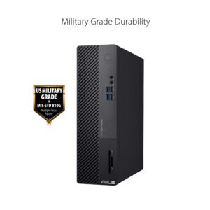 ASUS ExpertCenter D500SC Small Form Factor Desktop PC, Intel Core i5-11400, 16GB DDR4 RAM, 256GB PCIe SSD + 1TB HDD, TPM, Windows 10 Home, Black, D500SC-AB504