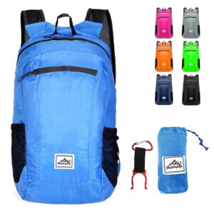 Lywencom Hiking Backpack,Ultra-Light 20L Waterproof Folding Sports Lightweight Waterproof Backpack Suitable for Outdoor Camping Picnic (blue)