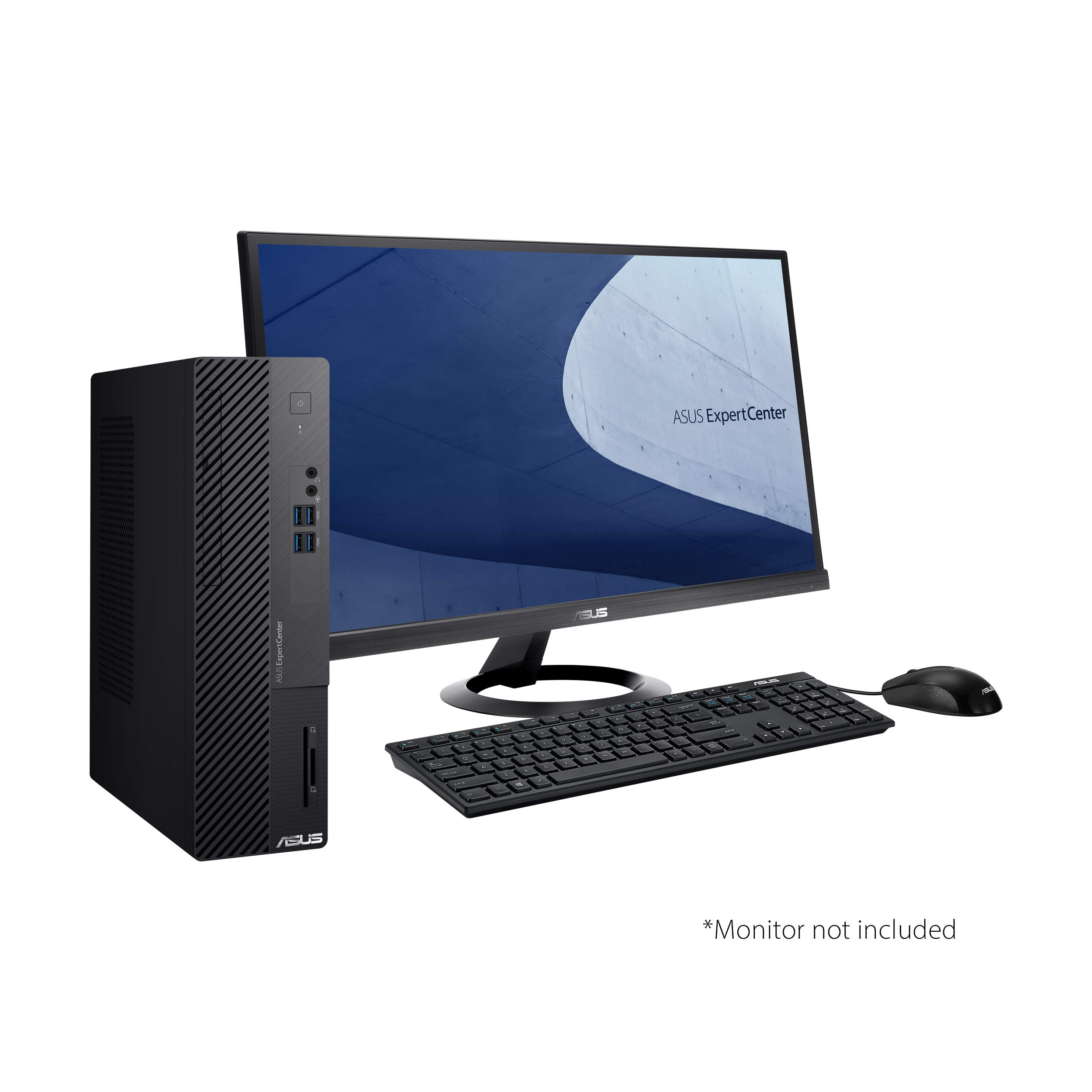 ASUS ExpertCenter D500SC Small Form Factor Desktop PC, Intel Core i5-11400, 16GB DDR4 RAM, 256GB PCIe SSD + 1TB HDD, TPM, Windows 10 Home, Black, D500SC-AB504