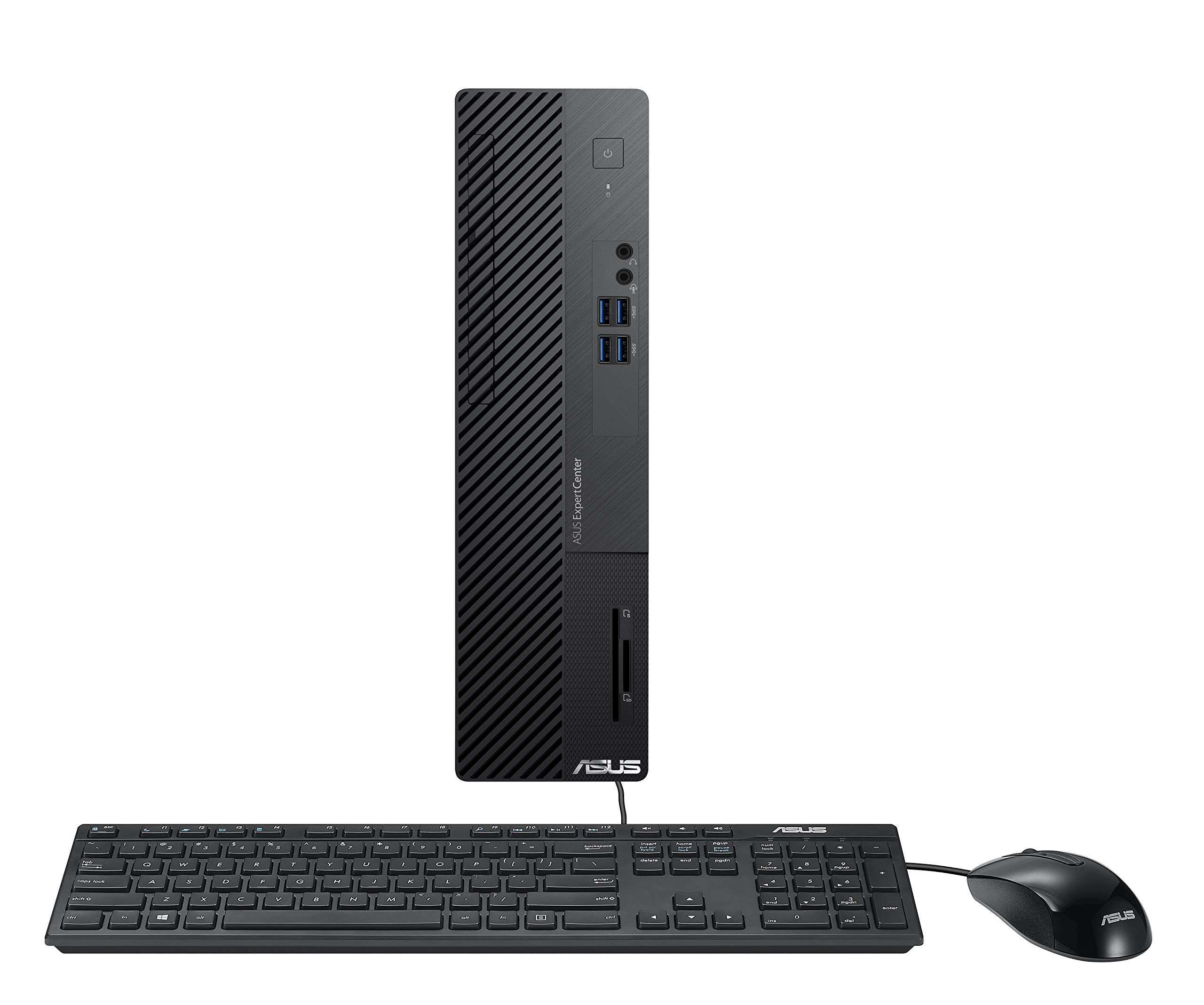 ASUS ExpertCenter D500SC Small Form Factor Desktop PC, Intel Core i5-11400, 16GB DDR4 RAM, 256GB PCIe SSD + 1TB HDD, TPM, Windows 10 Home, Black, D500SC-AB504