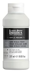 liquitex professional effects medium , 237ml (8-oz), silver metallic medium