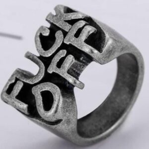 Jude Jewelers Retro Vintage Stainless Steel Fuckoff Word Cocktail Party Biker Holiday Ring (Grey, 10)