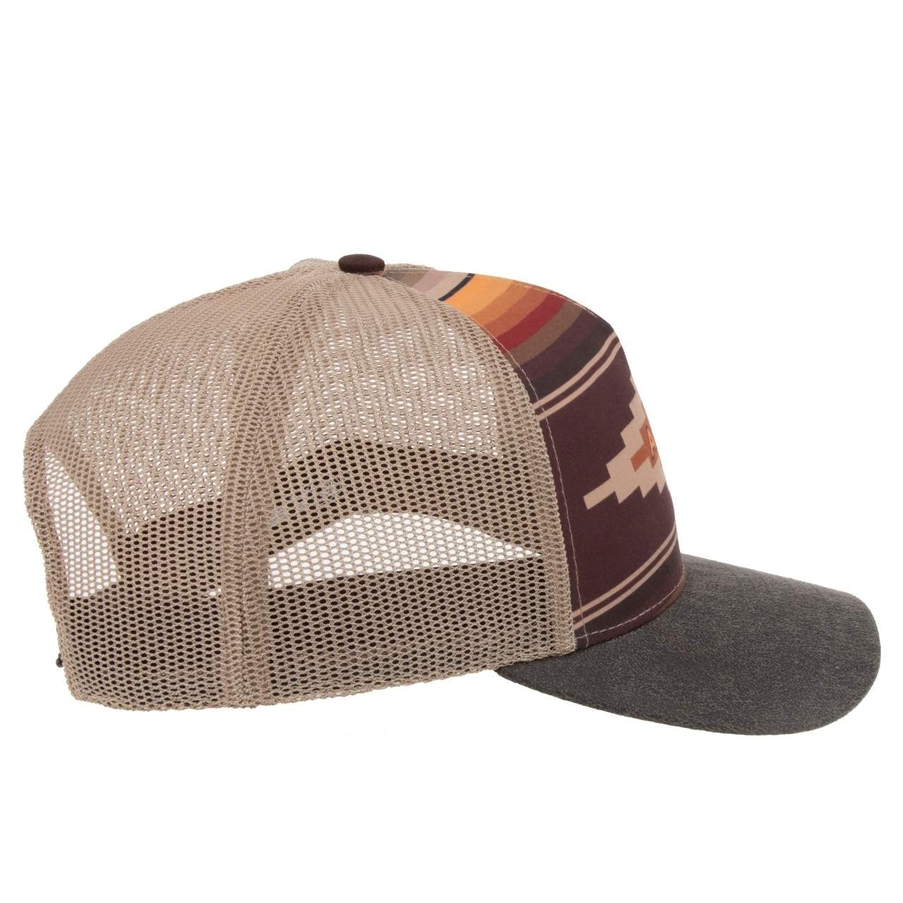 ARIAT Ladies Snap Back Aztec Logo Hat, Tan