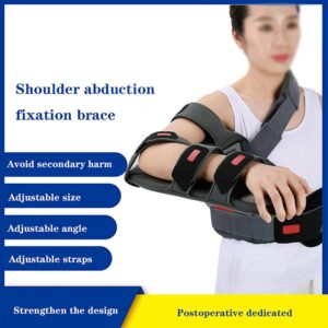 Shoulder Abduction Immobilizer Soft Comfortable Arm Sling Immobilizer for Shoulder Injury Torn Rotator Cuff Sublexion Surgery Dislocated Strains Tears Arm Sling with Waist Belt