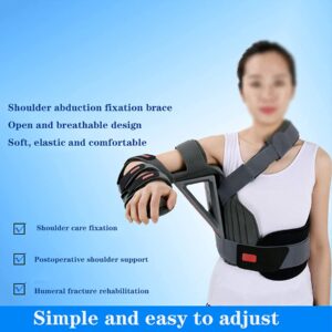 Shoulder Abduction Immobilizer Soft Comfortable Arm Sling Immobilizer for Shoulder Injury Torn Rotator Cuff Sublexion Surgery Dislocated Strains Tears Arm Sling with Waist Belt