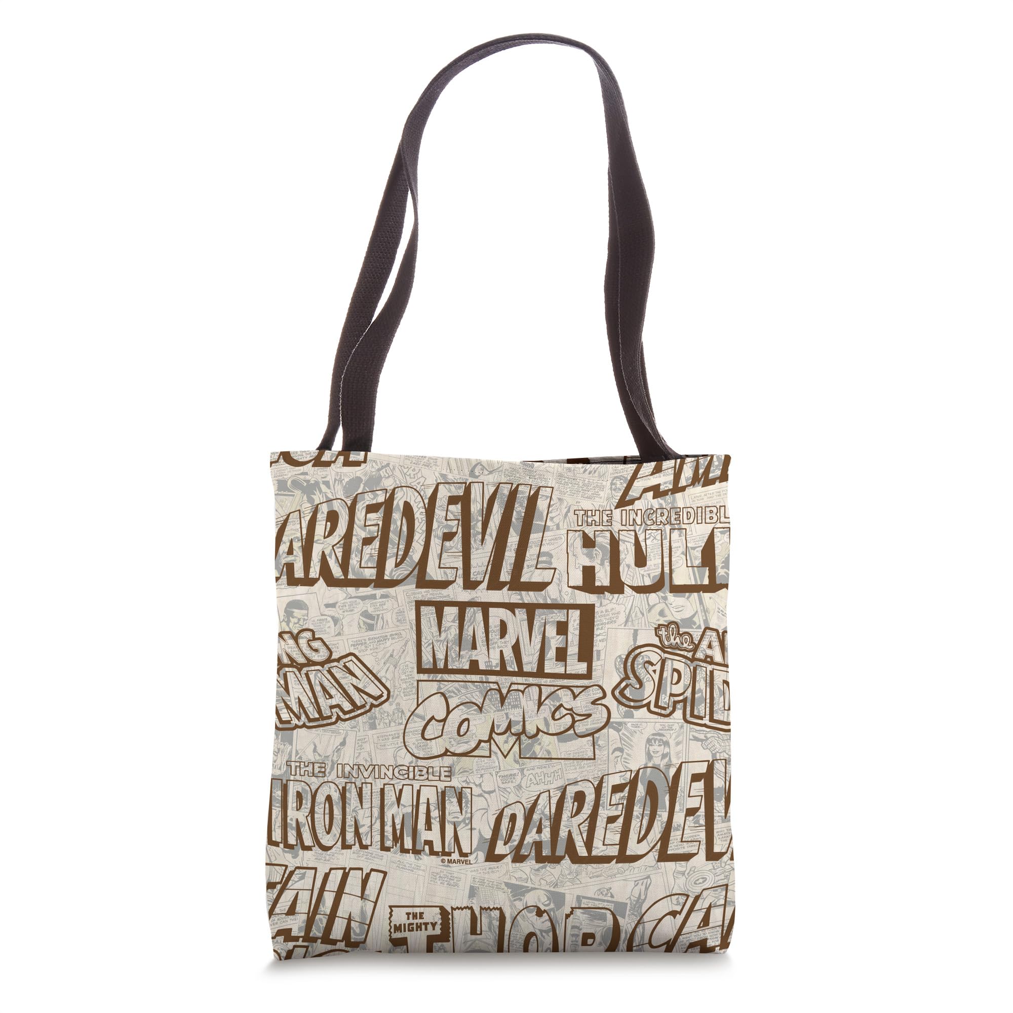 Marvel Comics Retro Super Hero Titles Tote Bag