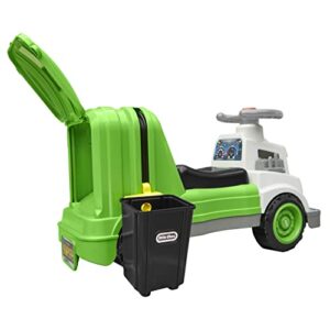 Little Tikes Dirt Diggers Garbage Truck Scoot Ride On with Real Working Horn and Trash Bin for Themed Roleplay for Boys, Girls, Kids, Toddlers Ages 2 to 5 Years, Large