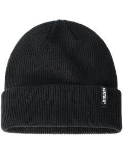 furtalk beanie hat for women men winter hat womens cuffed beanies knit skull cap warm ski hats black