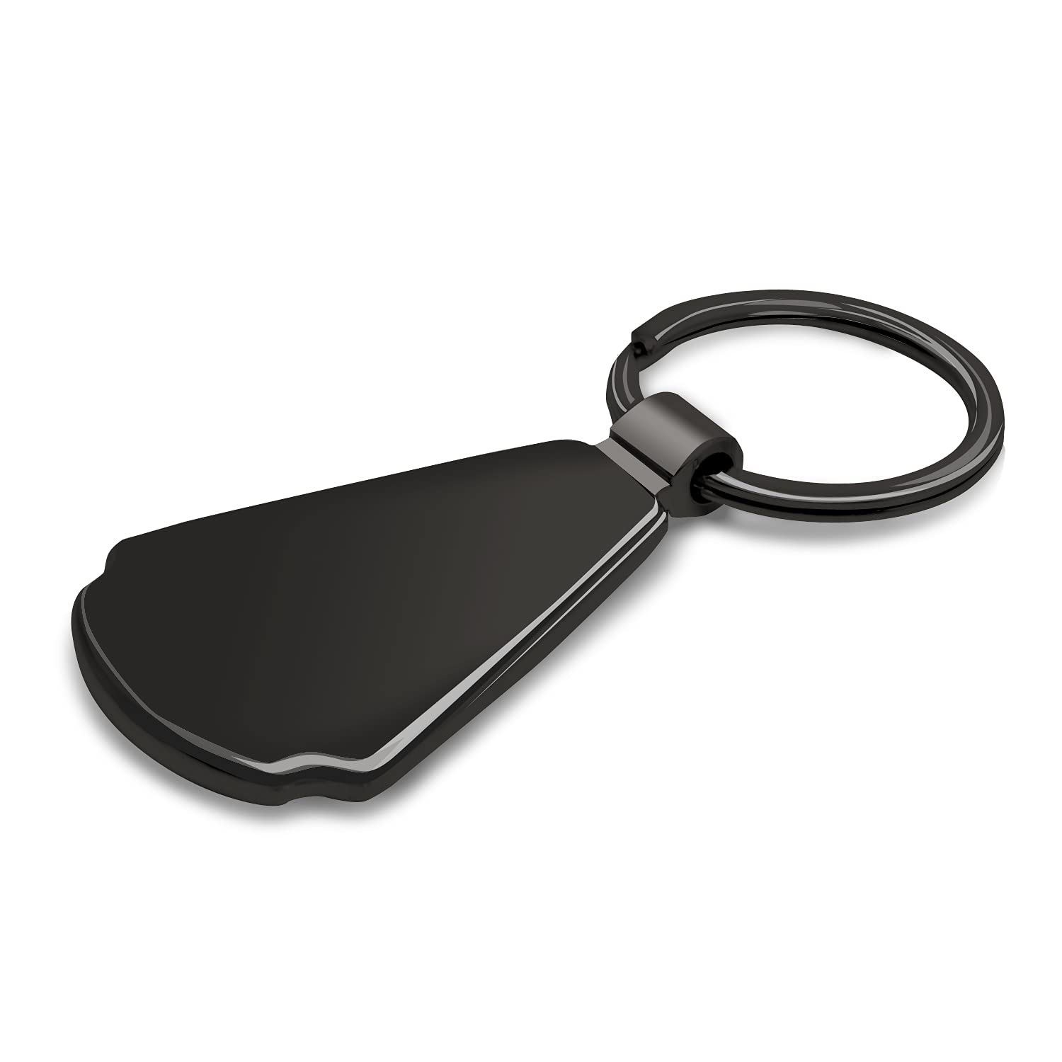 iPick Image for Ford Focus ST Black Dome Dark Gunmetal Metal Teardrop Premium Key Chain Keychain, Official Licensed