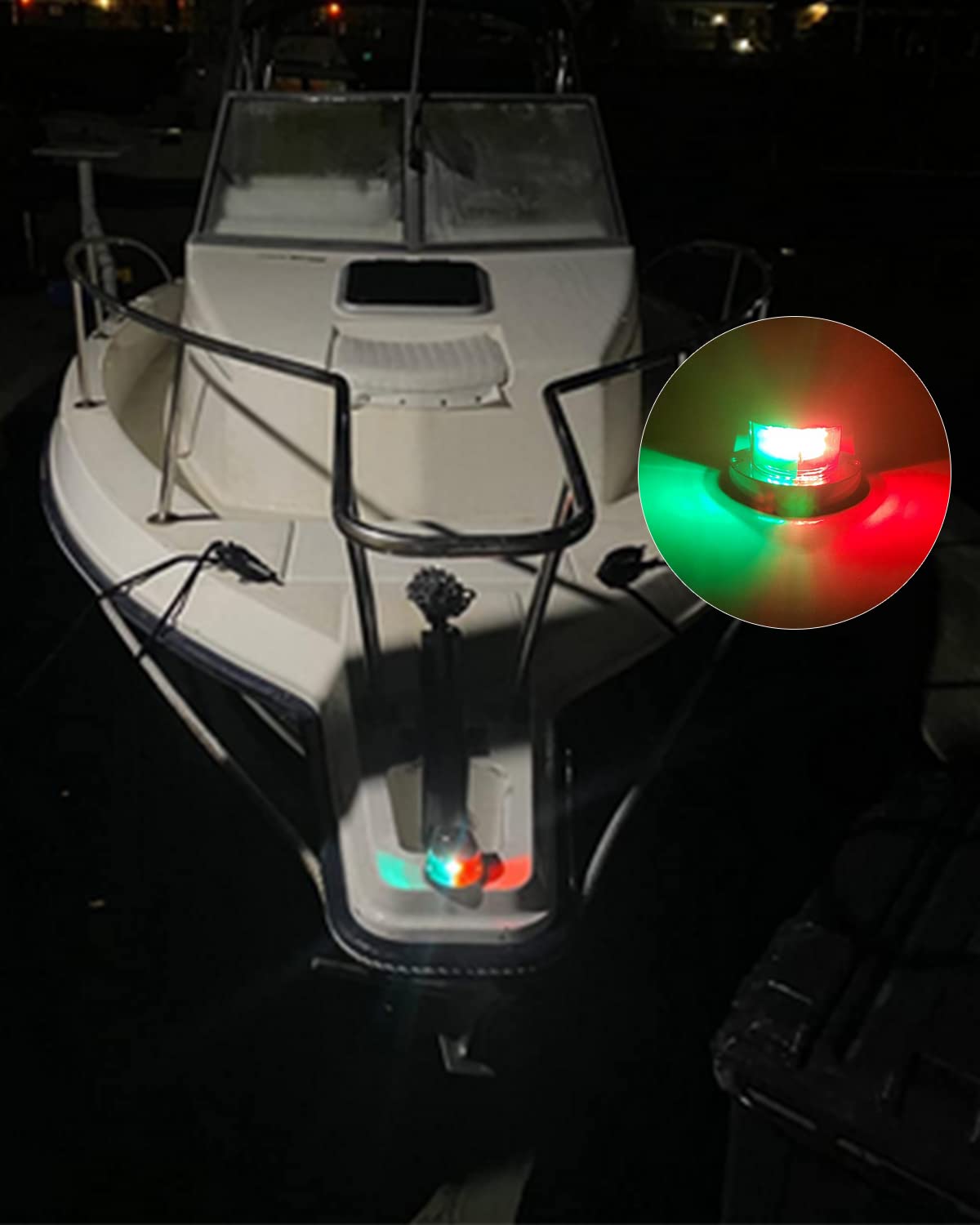 Keiurot 31MM Festoon Led Boat Navigation Lights Marine LED Navigation Light Boat LED Bow Light Anchor Light Mast Masthead Light 12V Led Boat Lights White, Pack of 2