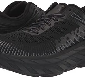 HOKA ONE ONE Bondi 7 Mens Shoes Size 10.5, Color: Black/Black