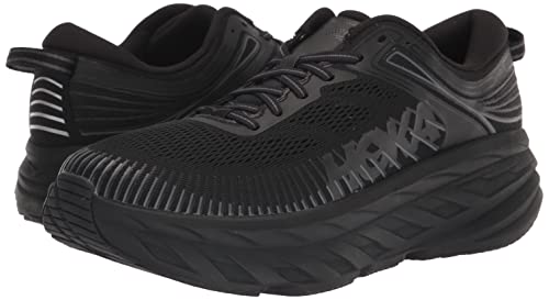 HOKA ONE ONE Bondi 7 Mens Shoes Size 10.5, Color: Black/Black