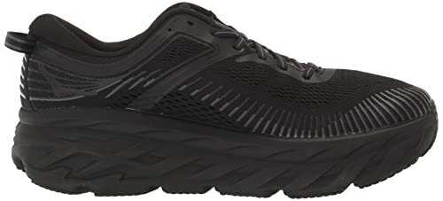 HOKA ONE ONE Bondi 7 Mens Shoes Size 9, Color: Black/Black