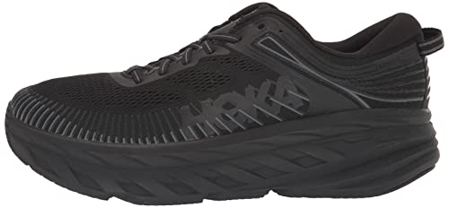 HOKA ONE ONE Bondi 7 Mens Shoes Size 10.5, Color: Black/Black