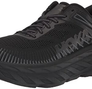 HOKA ONE ONE Bondi 7 Mens Shoes Size 10.5, Color: Black/Black