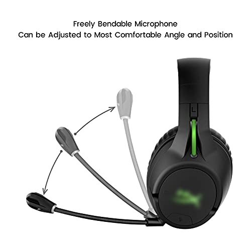 Microphone Replacement for Kingston HyperX Cloud Flight/Flight S Wireless Gaming Headset, Detachable Mic Boom with LED Mute Indicator on PC PS5 PS4 Xbox Series X/S