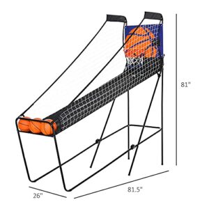 Soozier Basketball Hoop Arcade Game with Electronic Score Board for 1 to 2 Players