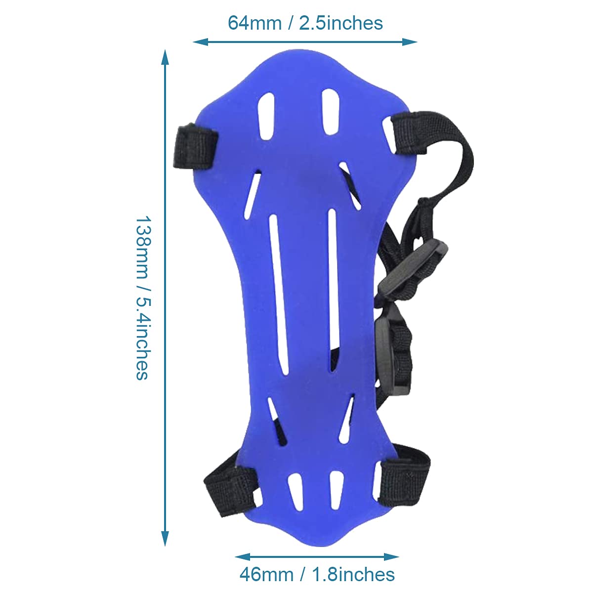 4 Pack Archery Armguard Adjustable 2 Straps Buckles Forearm Protector for Kids & Youth Recurve Bows Longbow Hunting Archers(Black, Blue, Red, Green)