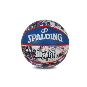 spalding graffiti rubber basketball official full size 7 (blue-red)