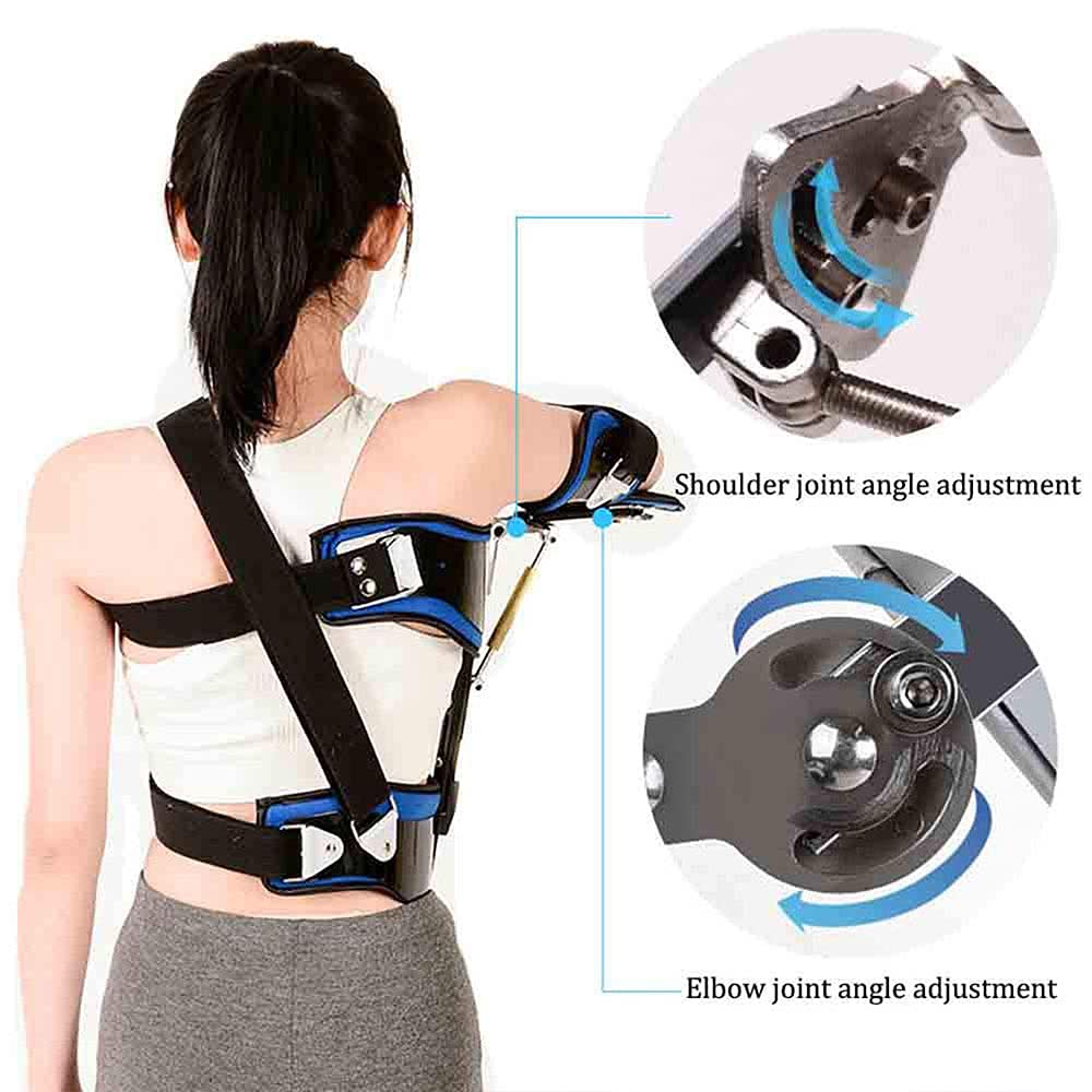 WILLQ Shoulder Abduction Sling for Broken Fractured Bones Sublexion Surgery Dislocated Injury Support Broken Arm for Shoulder Injury Post-op Shoulder Arm Brace Lightweight Breathable