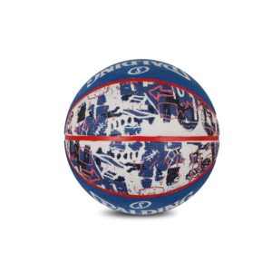 Spalding Graffiti Rubber Basketball Official Full Size 7 (Blue-Red)