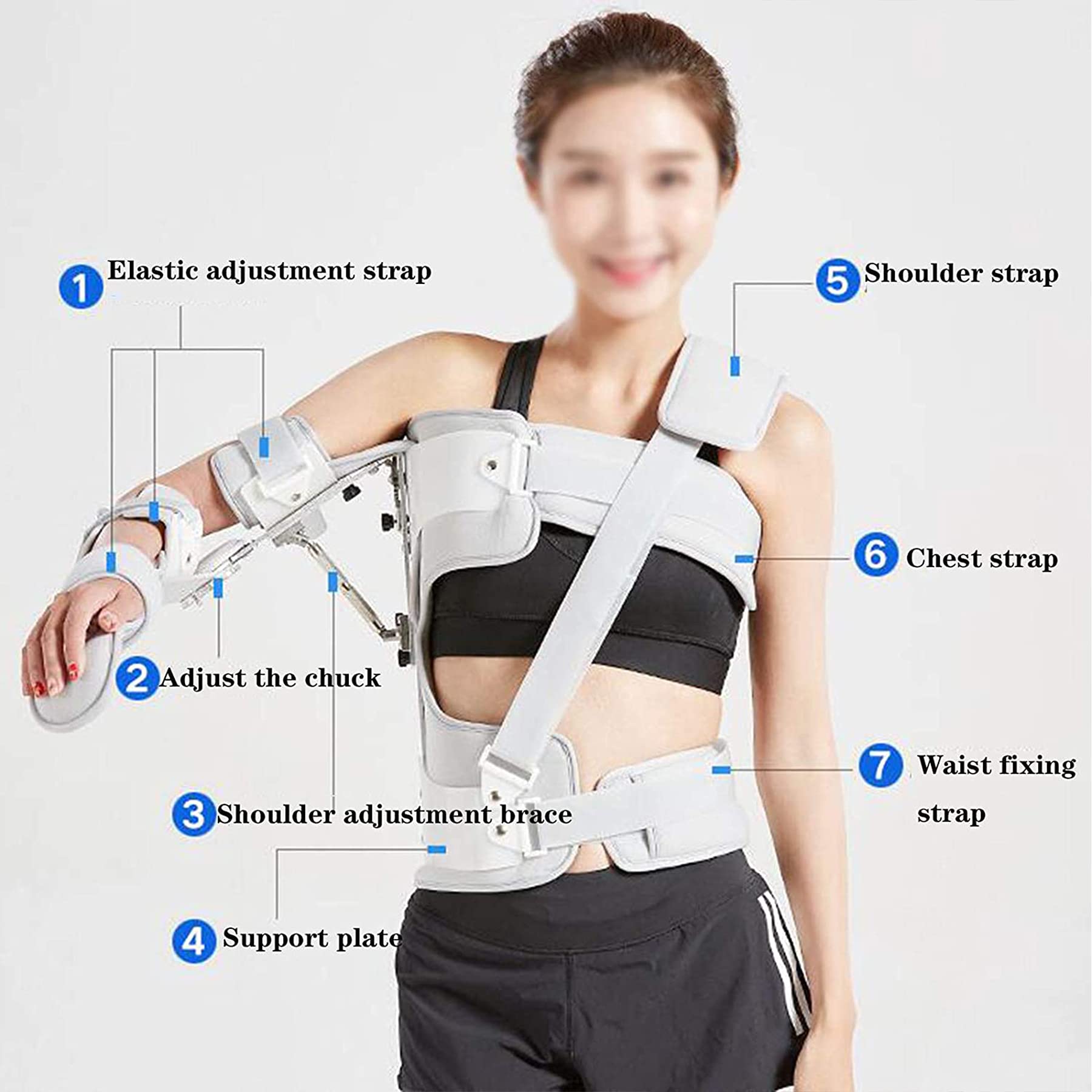 WILLQ Medical Arm Sling Shoulder Immobilizer Lightweight Breathable for Rotator Cuff Surgery Broken Arm for Shoulder Injury Surgery Dislocated Adjustable Arm Shoulder Rotator Cuff Support