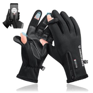 lsama lightweight cycling gloves touch screen mountain bike gloves waterproof full-finger thermal gloves anti-slip warm motorcycle gloves sport gloves for biking riding hiking working gloves men women