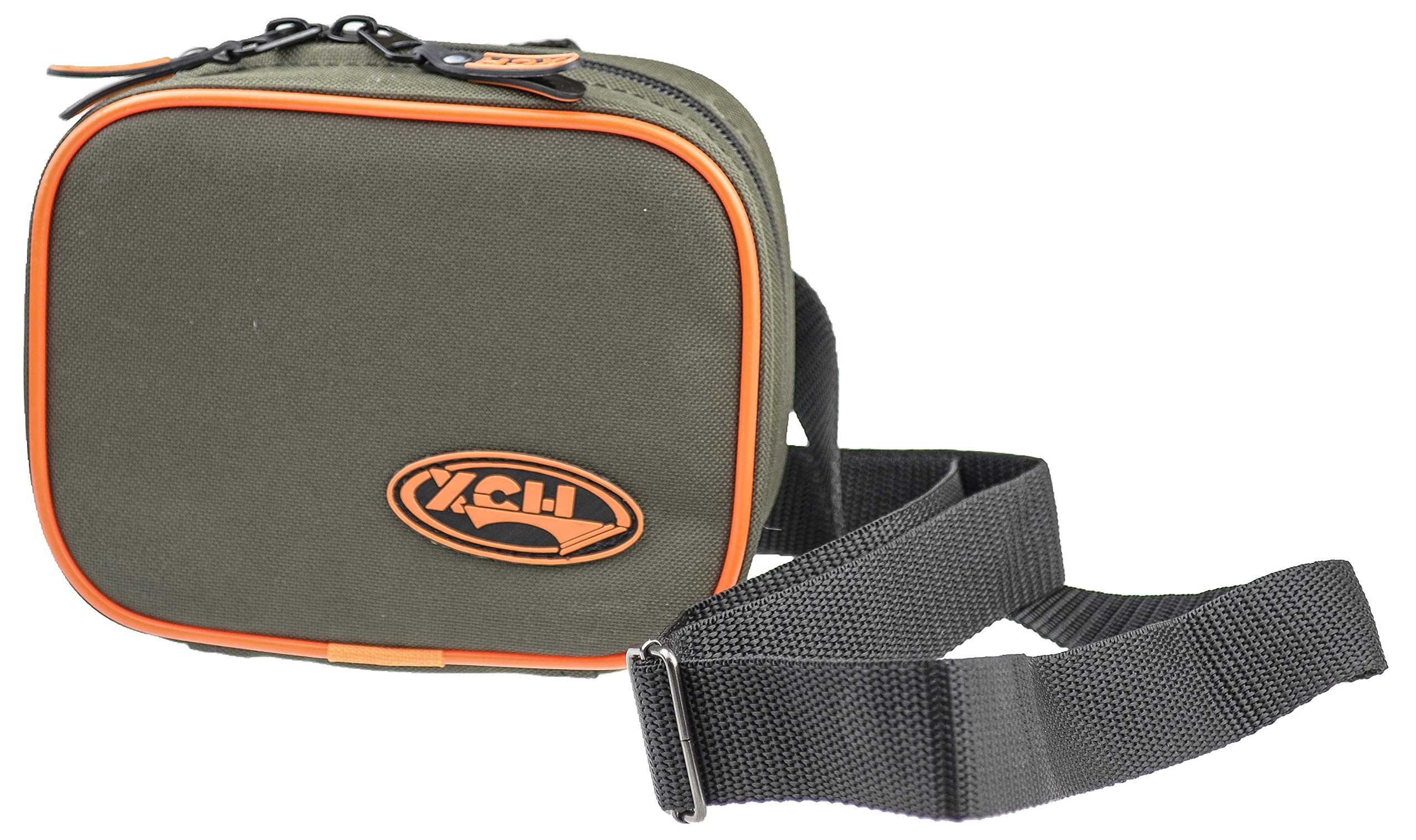 XCH Fishing Tackle Storage and Carrying Pouch, Padded Shoulder Strap, Durable Waterproof Material