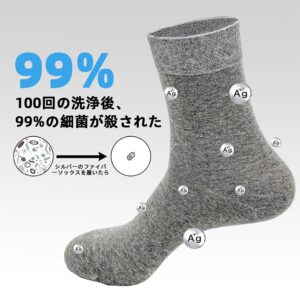 earthinglife Conductive Grounding Socks 25% Pure Silver Infused Ankle Socks for Grounding Shoes