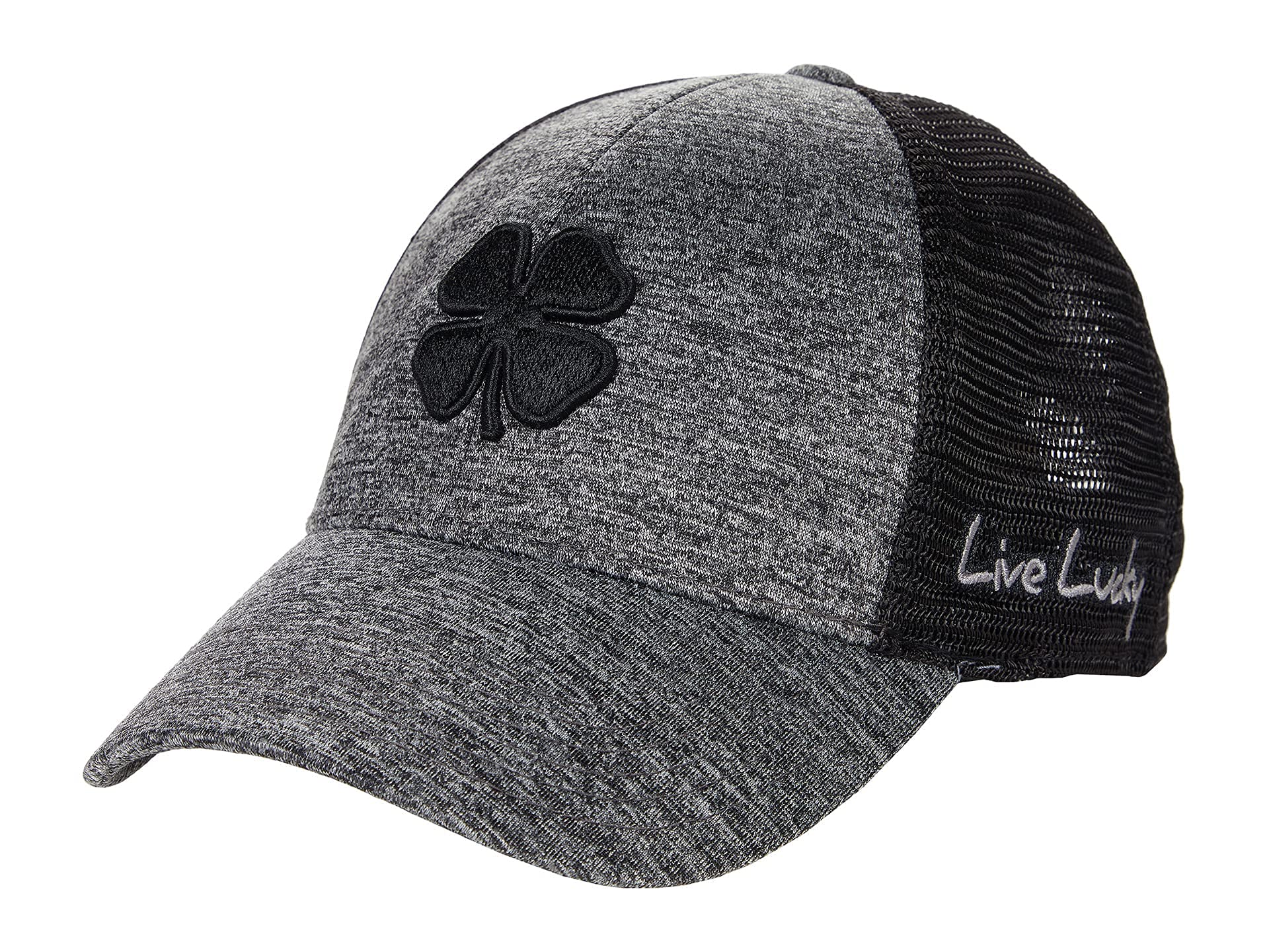 Black Clover Lucky Heather Mesh Grey Hat Black Clover/Grey/Black Mesh LG/XL