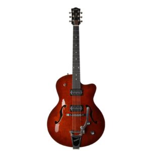 Godin 6 String Electric Guitars, Right Hand, Havana Burst, Hollow-Body (050970)