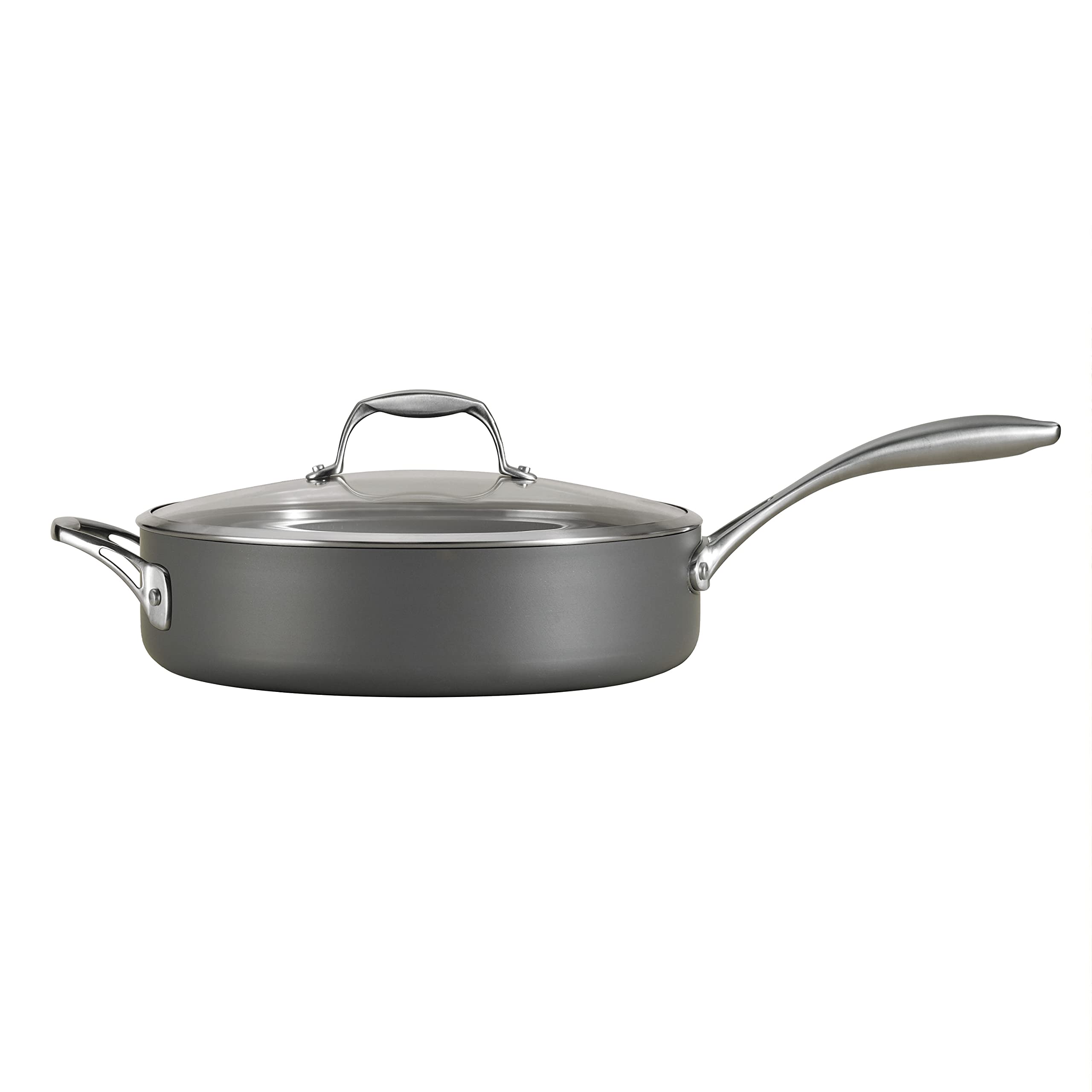 Tramontina Covered Deep Sauté Pan Hard Anodized 5.5 Qt