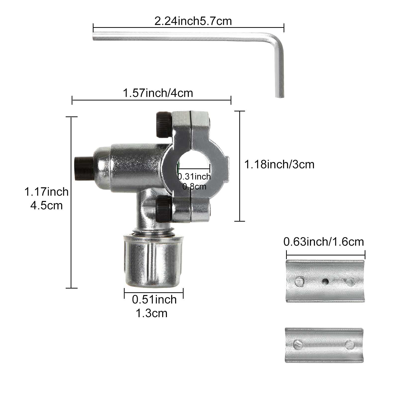 6PCS Bullet Piercing Valve Line Tap Valve Kits Adjustable Valve 1/4 5/16 3/8 Inch Outside Diameter Pipes, Replace for AP4502525, BPV31D, GPV14, GPV31, GPV38, GPV56, MPV31