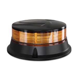 agrieyes amber beacon light 4.2inch, flashing safety warning lights permanent mount, led emergency strobe lights for vehicles, caution hazard lights for truck tractor golf carts snow plow postal