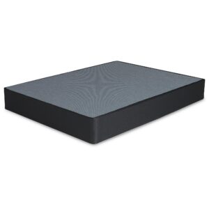 signature design by ashley 10" mattress box spring with metal foundation, king, black