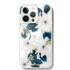 Sonix Phone Case for iPhone 13 Pro | 10ft Drop Tested | White Flower with Gold Foil | Delilah