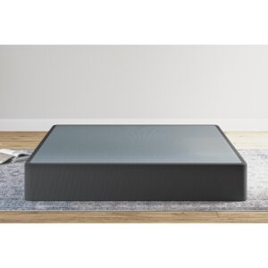 Signature Design by Ashley 10" Mattress Box Spring with Metal Foundation, King, Black