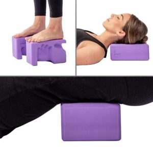 WRIST BUDDY® Yoga Blocks | Engineered to Reduce Wrist Pain, Enhance Wrist Comfort and Grip Strength on the Blocks | Best Performance Block | EVA Foam Blocks Yoga Accessories Set | Great Summer Gifts