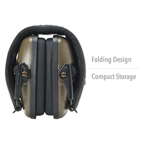 Honeywell Ademco Howard Leight Impact Sport Bluetooth 5.0 Electronic Shooting Earmuff (R-02548) Od Green