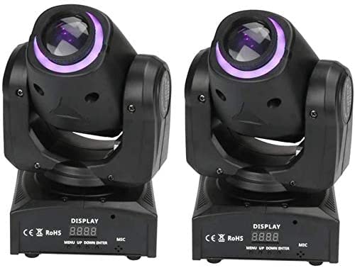 JCYWFLODY 60W LED Moving Head Light 8 GOBO 8 Pattern Spotlight by DMX Controlled 9/11 Channel for Disco Club Party Stage Lighting Shows