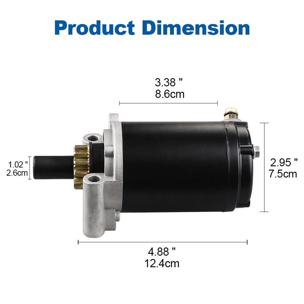 WATERWICH Starter Compatible with John Deere L110 LT133 LT155 STX46 All Tractors 12-098 Series Replaces AM122435 12-098-15 12-098-22